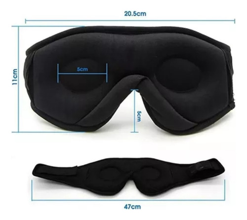 Fone De Ouvido Bluetooth, Tapa-olho 3d, Hd Integrado