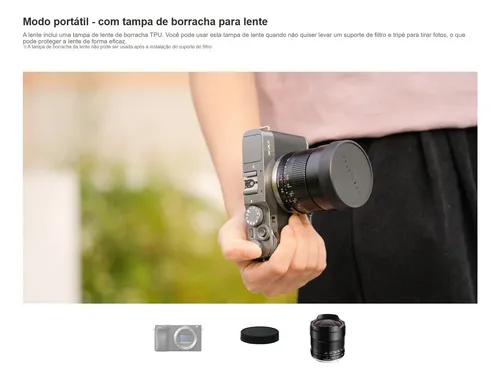 Lente Ultra Wide 10mm F2.0 Ttartisan Apsc P/ Canon Rf Preto