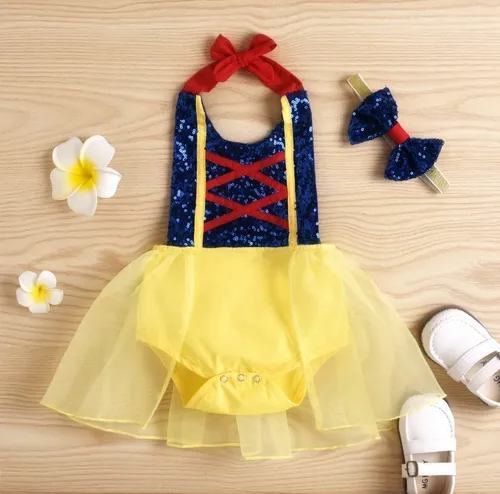 Vestido blanca online nieves bebe