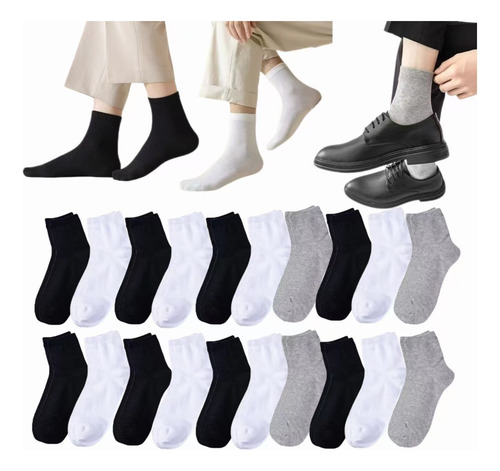 Calcetines De Media Cómodo Calcetines De Deporte 20 Pares