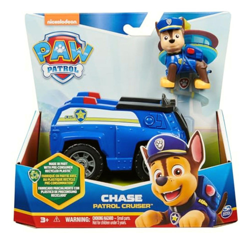 Paw Patrol, Vehículo Básico Sustentable Chase, Coche De