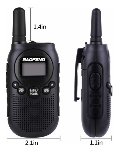 Imagen 2 de 8 de 2 Handy Walkie Talkie Baofeng T6 20 Millas+auric.m/libres !