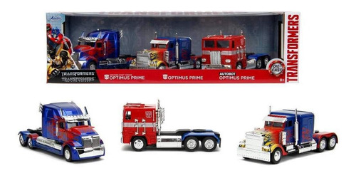 Jada 1:32 Transformers Optimus Prime Autobot Chato G1 Pack 3