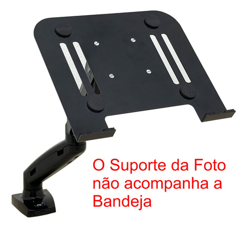 Bandeja Notebook Acoplável A Suporte De Pistão Snb-8 Cor Preto