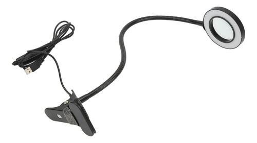 Lupa Led Con 3 Cables Usb Tipo Cuello De Cisne Ajustables