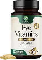 Comprar Suplemento De Vitaminas Y Minerales Para Los Ojos Con Lutena, Zeaxantina, Arndano Y Za, Apoya La Aiga Ocular, Salud Visual Para Adultos Con Vitaminas