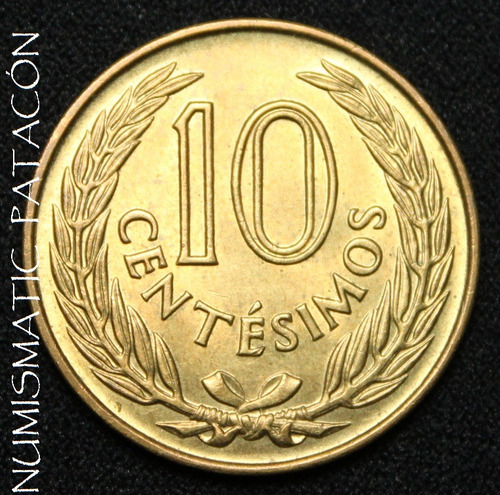 Moneda Uruguay 10 Centésimos 1960 -  # 39 Impecable