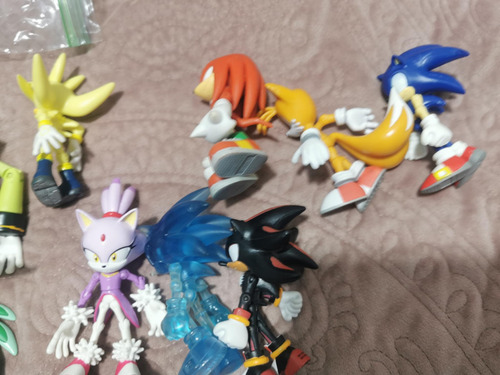 Jazwares Lote 9pz 3 Pulgadas Shadow Sonic Blaze Jet Sonic (Usado)
