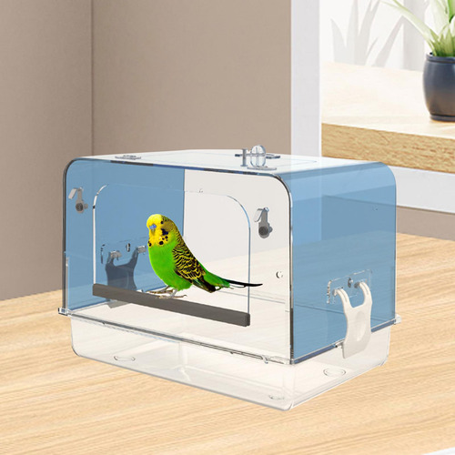 Bañera Para Loros, Caja De Baño Para Pájaros Para Azul