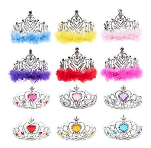 Princess Crown Set 12 Pack Favores De Fiesta De Tiara Para D