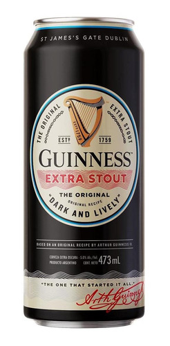 Cerveza Guinness Extra Stout 473 Ml - Fullescabio