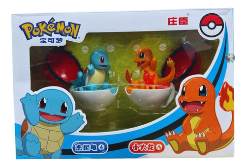 Pokemon Figuras Transformables Squirtle & Charmander