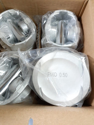 Juego Pistones Aveo Corsa 1.6 (0.20=0.50) Original Gm