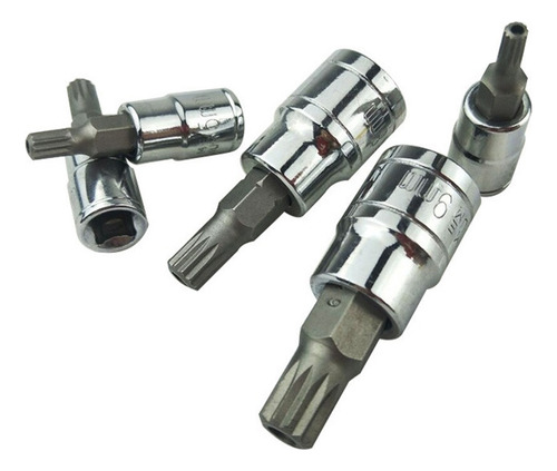 Conjunto Soquete Broca Canelada Tripla Quadrada Xzn