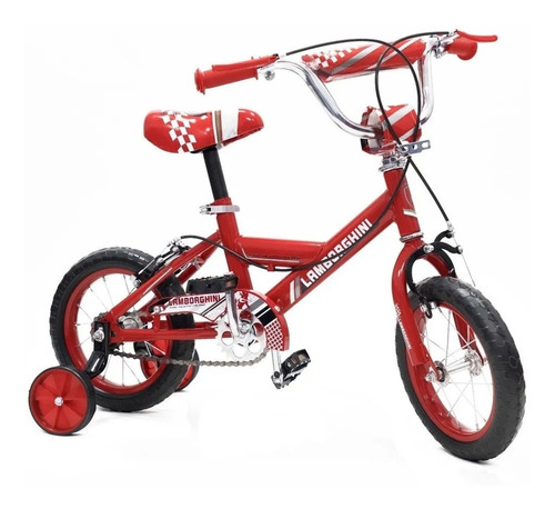 Bicicleta Infantil Rodado 12 Lamborghini Rueditas Nuevelunas