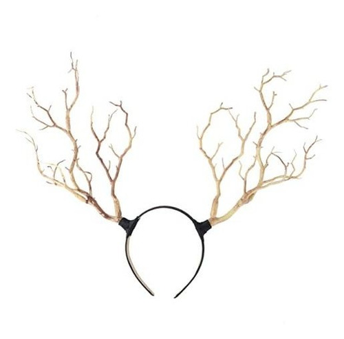 Diadema De Ramas De Árbol Con Cuernos De Ciervo - Ideal