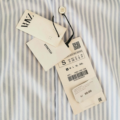 Camisa Zara Hombre Superslim Fit
