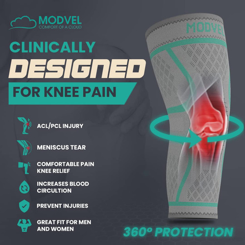 Rodillera Modvel Compression Para Mujeres Y Hombres, Paquete