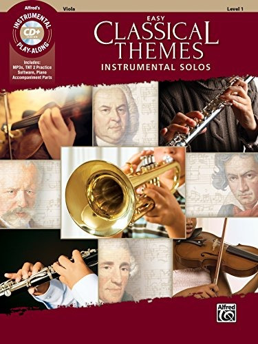 Easy Classical Themes Instrumental Solos For Strings Viola, 