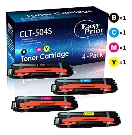 (4-pack, Bk + C + M + Y) Compatible 504s Clt K504s-clt C504s