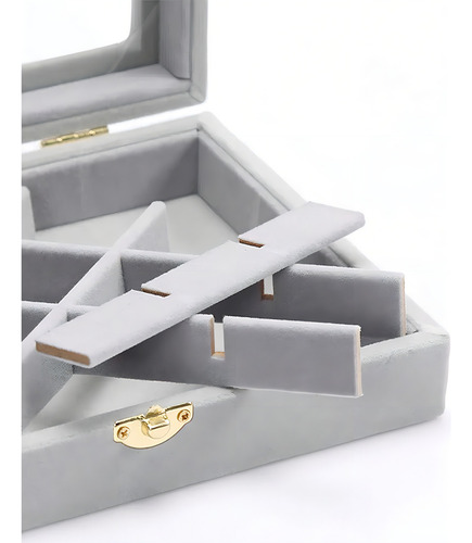 Joyero Organizador De Plush Portatil Multiusos
