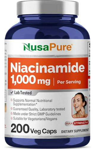 Vitamina B3 - Suplemento Vitamina B3 - Mejor Niacinamide 100