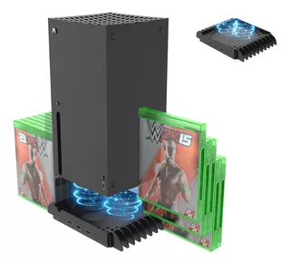 Base Suporte Para Xbox Series X Cooler Carregador Hub 3 Usb