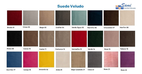 Cabeceira Estofada Adesiva 160 Cm X 70 Cm Suede Veludo - Preto