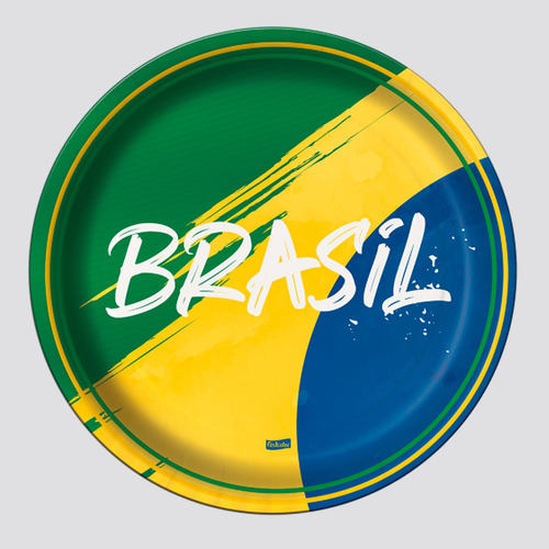 Prato Para Festa Brasil 2022 C08 Unid