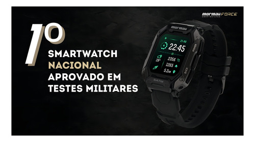 Relógio Smartwatch Mormaii Force Verde - Moforceaa/8p Desenho Da Pulseira Mesh