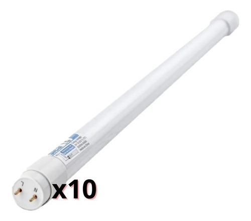 Pack X10 Tubo Led Sica 18w Blanco Frio 120cm Vidrio - 911263