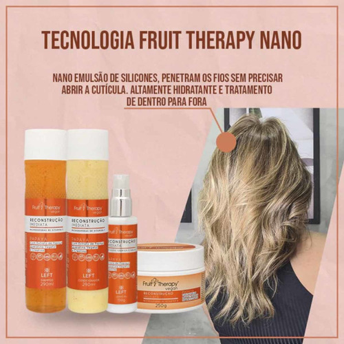 Shampoo E Condicionador Reconstrução Imediata Papaya Left