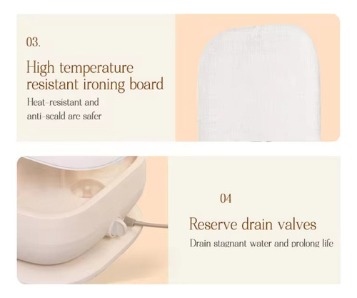 Plancha A Vapor Vertical C/ Tabla Altura Ajustable 3 Niveles