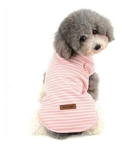 Ropa Gato - Ranphy Pet Striped Shirt Small Dog Soft Cotton V