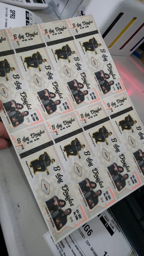Imagem 3 de 3 de 500 Ingressos Papel Moeda Festa Shows Baladas Personalizados