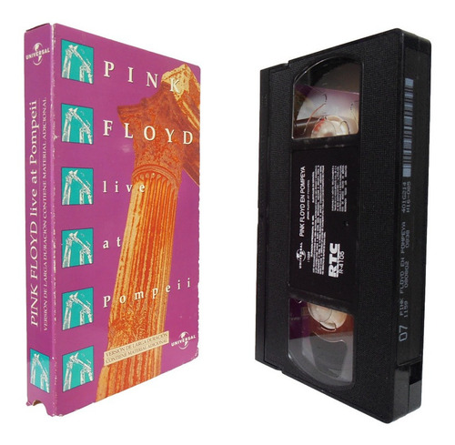 Pink Floyd Live At Pompeii Vhs, Producto Original, Importado