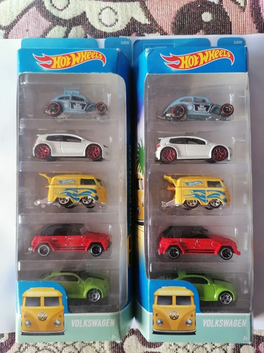 Hotwheels 5 Pack Volkswaguen Variantes Dos Pack