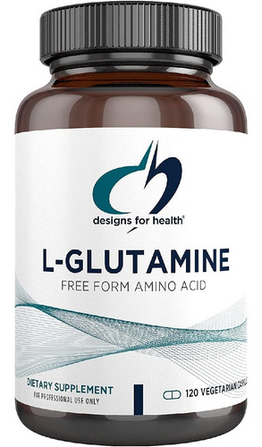 L-glutamina 850 Mg Designs For Health 120 Capsulas Vegetales