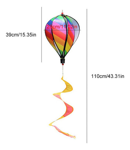 Espiral Para Decoración De Patio Con Forma De Globo Aerostát