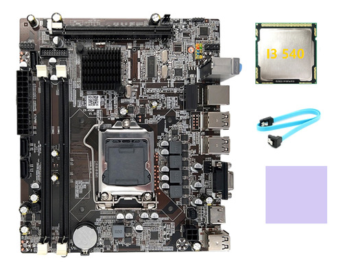 Placa Madre H55, Ddr3 A1156+cpu I3 540+cable +th