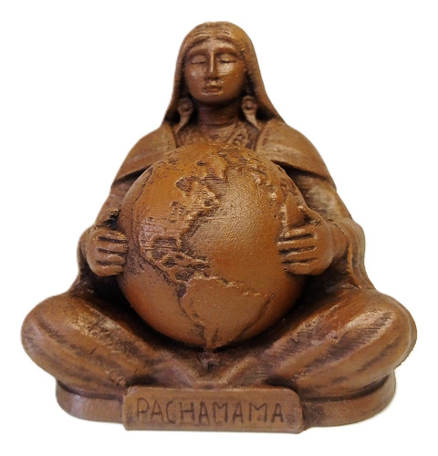 Escultura Pachamama Madre Tierra Impresión 3d Marrón