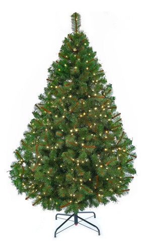 Arbol Navidad Naviplastic California 220cm 512 Luces Led Color Verde