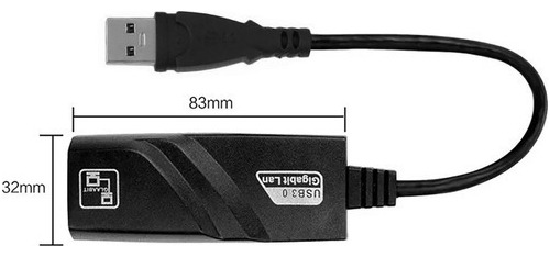 Adaptador Rj45 Usb 3.0 Gigabit Ethernet 10/100/1000 Mbps