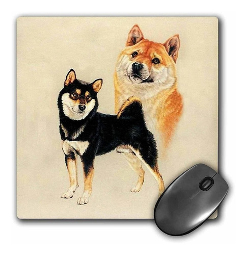 3drose Llc 8 x 8 x 0.25 inches Mouse Pad, Shiba Inu (mp _