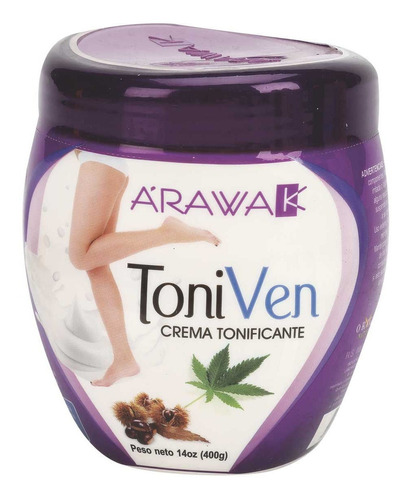  Crema Arawak Toniven - Hidrata Tonifica Piernas × 400g Tipo de envase Pote