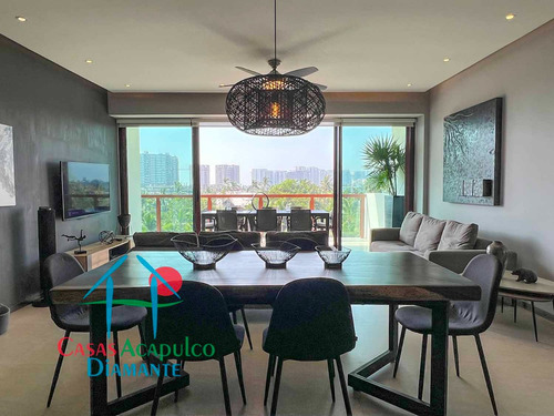Cad La Isla Fiji R5. En Condominio De Playa. Terraza Con Vista A Las Áreas Comunes