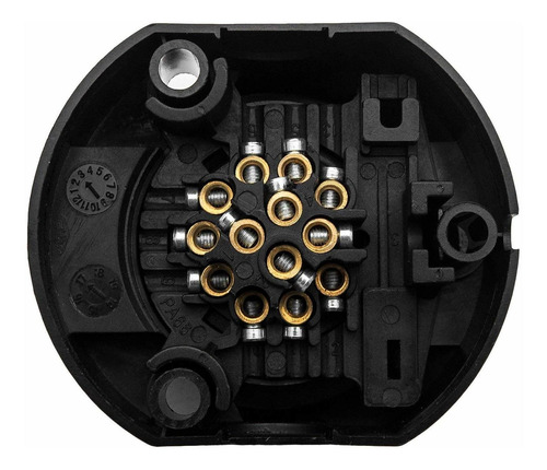 Adaptador Enchufe Para Remolque 12 V 13 Pine Color Negro