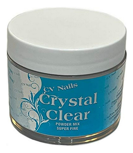 Polvos Acrílicos - Cv Nails 2 Oz Crystal Clear Acrylic Powde
