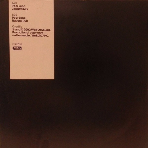 Vinilo Nuevo Royksopp . Poor Leno (jakatta Remix)