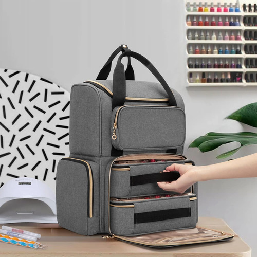 Luxja Organizador De Esmalte De Unas (version Mochila) Co...